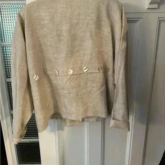 Karol Richardson 100% linen short casual jacket. Cuff sleeve size small - Picture 2 of 10